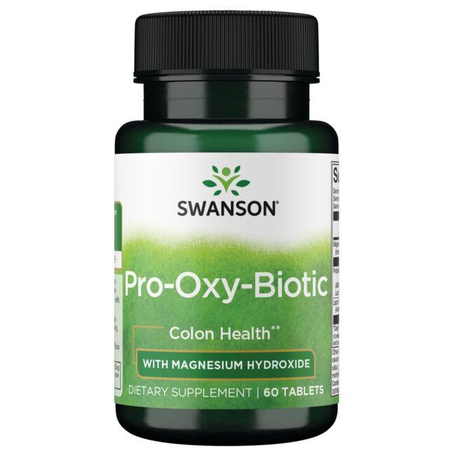 Swanson Ultra Pro-Oxy-Biotic - With Mangesium Hydroxide Supplement Vitamin 60 Tabs Probiotics