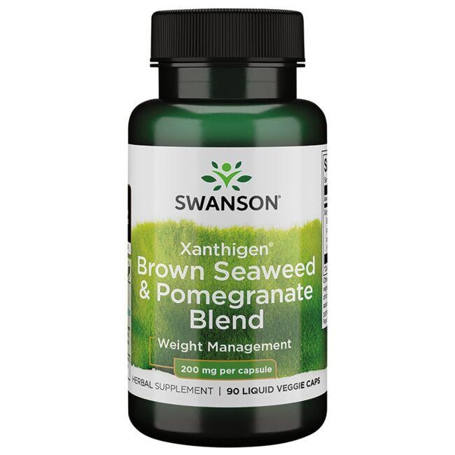 Swanson Ultra Xanthigen Brown Seaweed & Pomegranate Blend Supplement Vitamin 200 mg 90 Liquid Vegcap