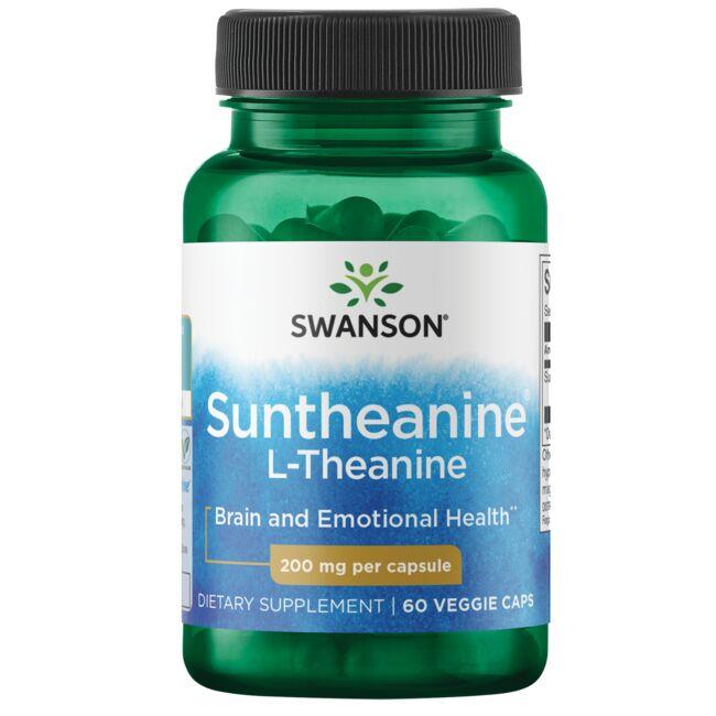Swanson Ultra L-Theanine - Double Strength Supplement Vitamin 200 mg 60 Veg Caps