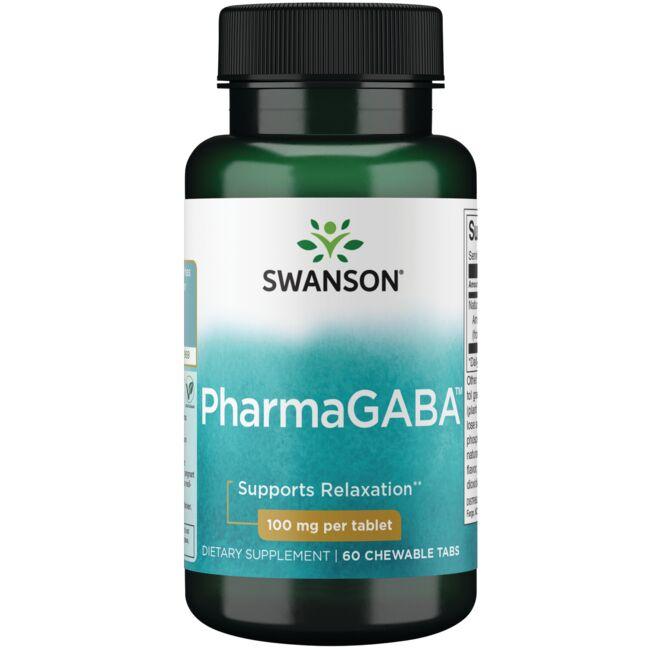 Swanson Ultra Pharmagaba Supplement Vitamin 100 mg 60 Chewables