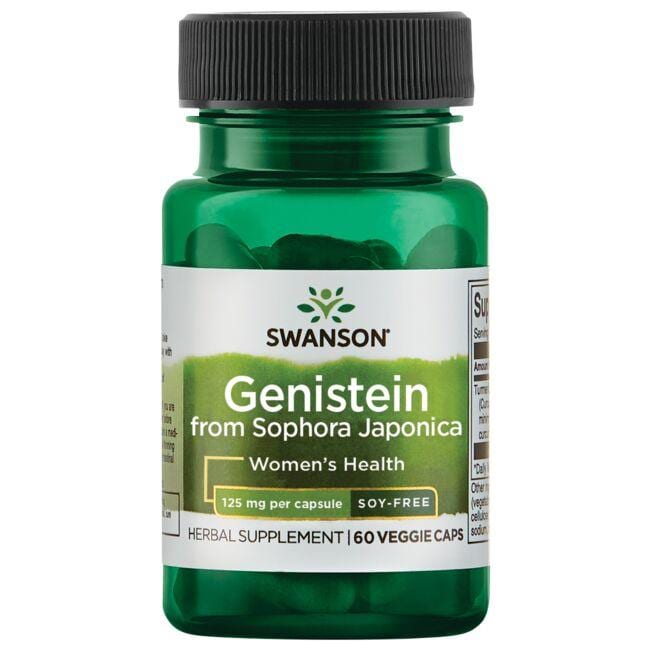 Swanson Ultra Genistein from Sophora Japonica - Soy Free Supplement Vitamin 125 mg 60 Veg Caps