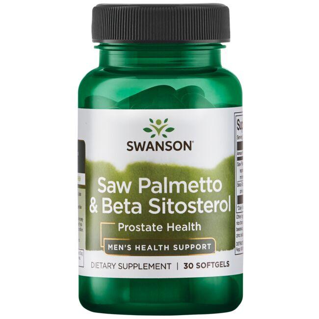 Swanson Ultra Saw Palmetto & Beta-Sitosterol Vitamin 30 Soft Gels Prostate Health
