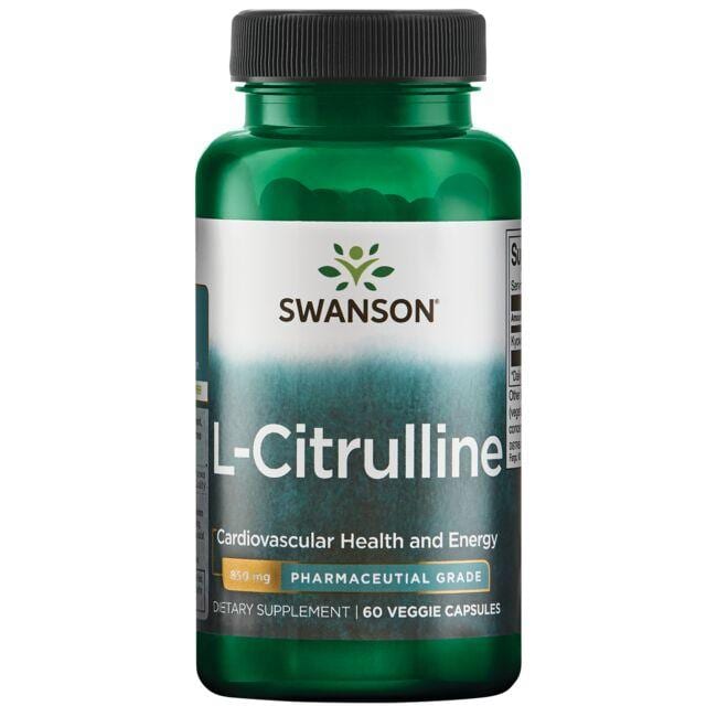 Swanson Ultra L-Citrulline - Pharmaceutical Grade Vitamin 850 mg 60 Veg Caps