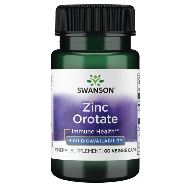 Swanson Ultra Zinc Orotate - High Bioavailability Vitamin 10 mg 60 Veg Caps