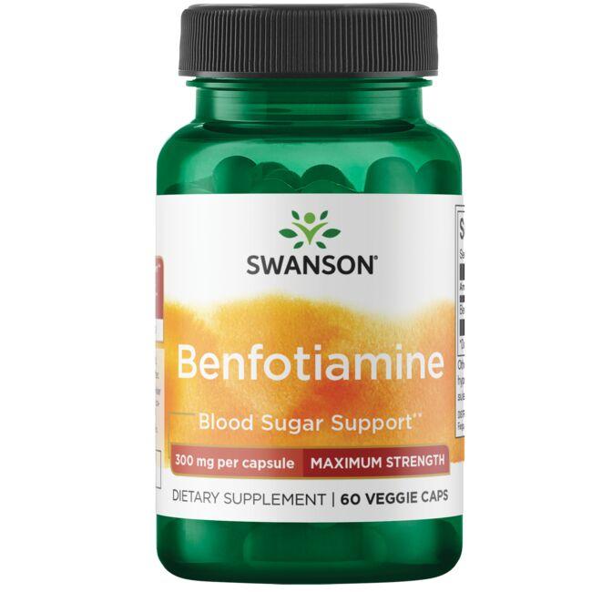 Swanson Ultra Benfotiamine - Maximum Strength Vitamin 300 mg 60 Veg Caps