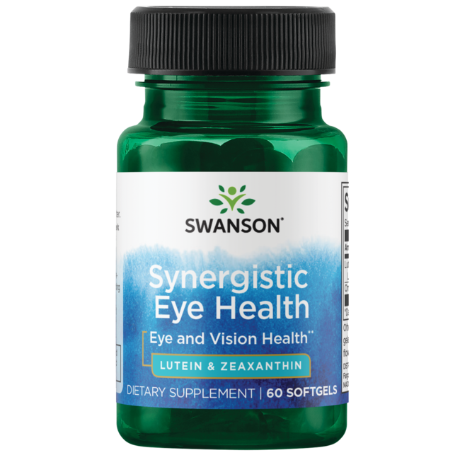 Swanson ultra synergistic eye formula lutein zeaxanthin 60 softgels