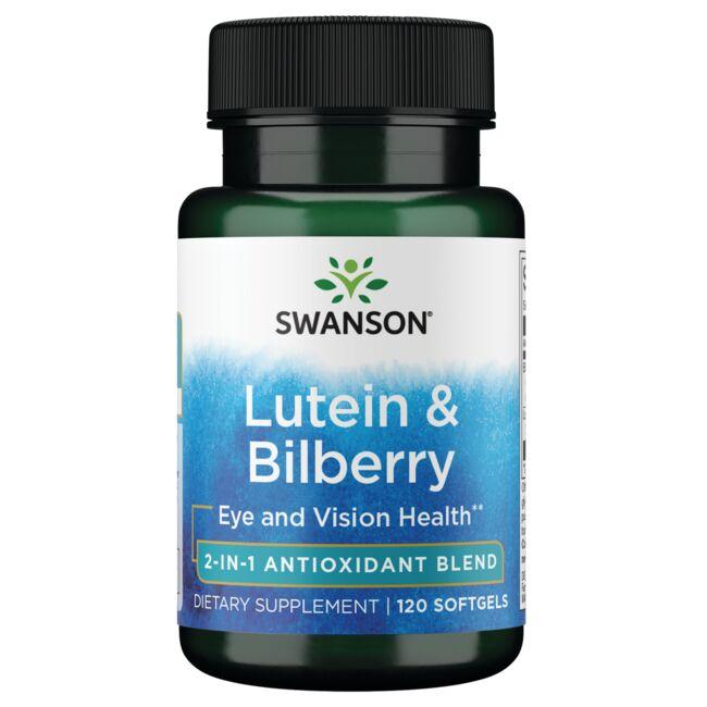 Swanson Ultra Lutein & Bilberry Vitamin 120 Soft Gels