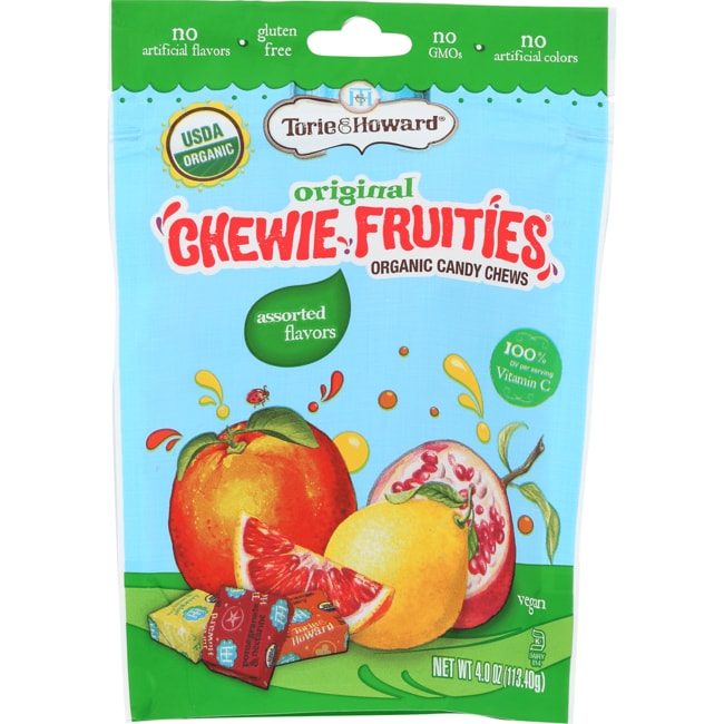 Оригинальные жевательные фрукты Torie & Howard - Ассорти вкусов, упаковка 4 унции