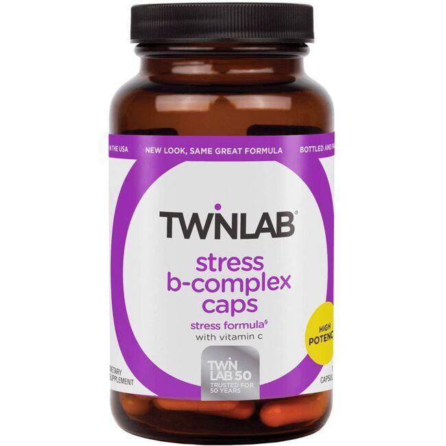 Twinlab Stress B-Complex Caps with Vitamin C 100 Caps
