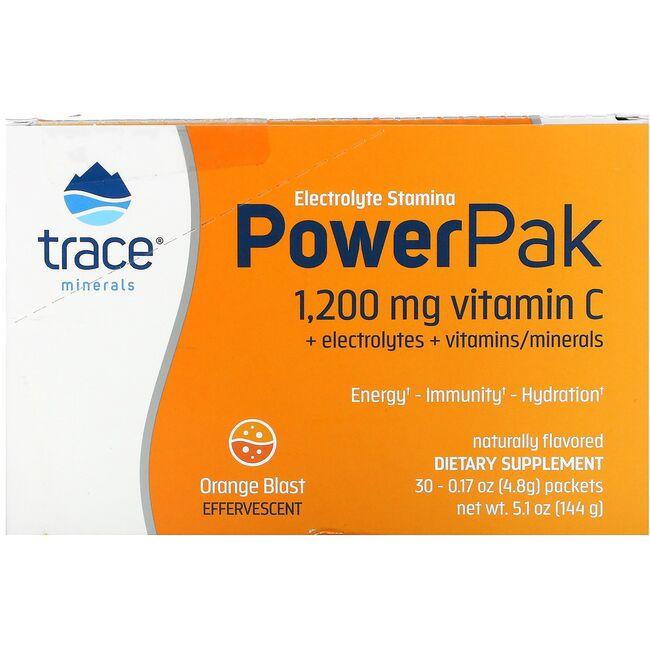 Trace Minerals Electrolyte Stamina Power Pak - Orange Blast Vitamin 30 Packets