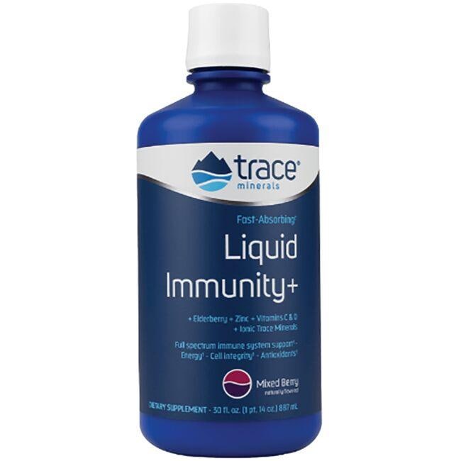 Trace Minerals Liquid Immunity+ - Mixed Berry Vitamin 30 fl oz Liquid
