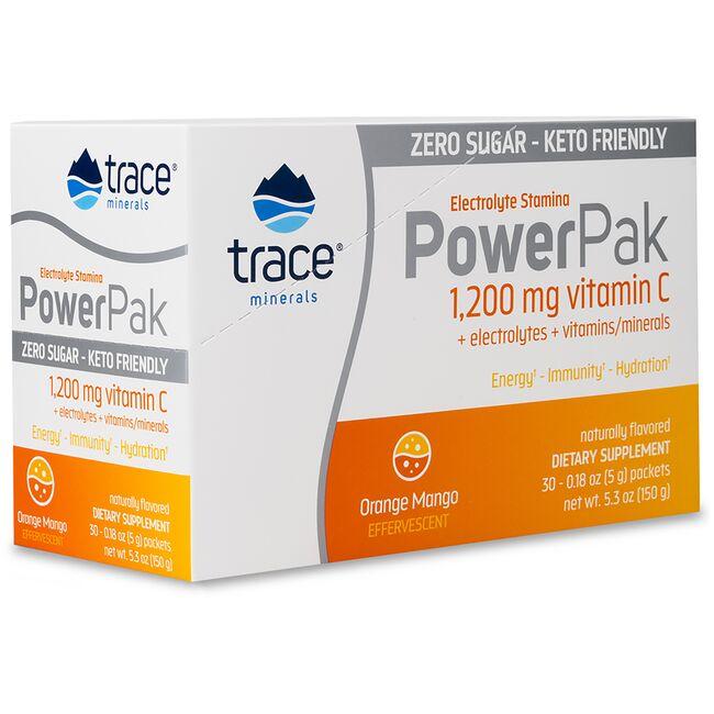 Trace Minerals Electrolyte Stamina Power Pak - Orange Mango Vitamin 30 Packets