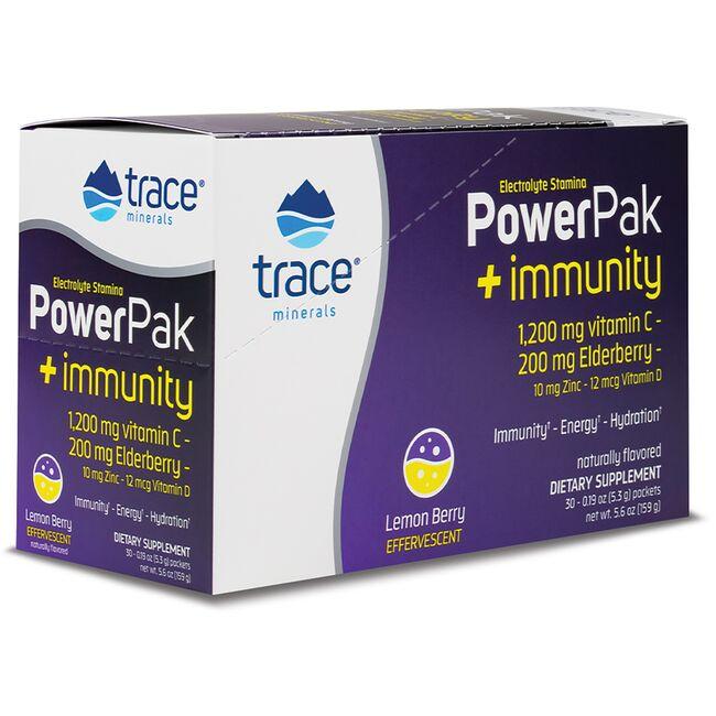 Trace Minerals Electrolyte Stamina Power Pak + Immunity - Lemon Berry Vitamin 30 Packets