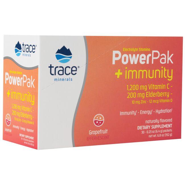 Trace Minerals Electrolyte Stamina Powerpak +Immunity - Grapefruit Vitamin | 30 Packets