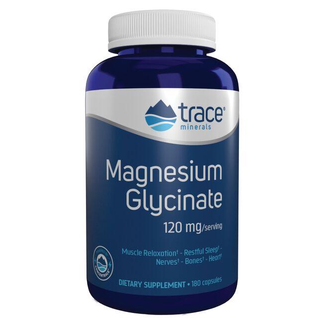 Trace Minerals Magnesium Glycinate Vitamin | 120 mg | 180 Caps