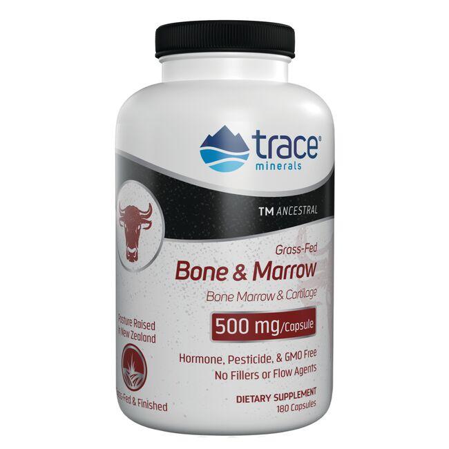 Trace Minerals Grass Fed Bone & Marrow Supplement Vitamin | 500 mg | 180 Caps
