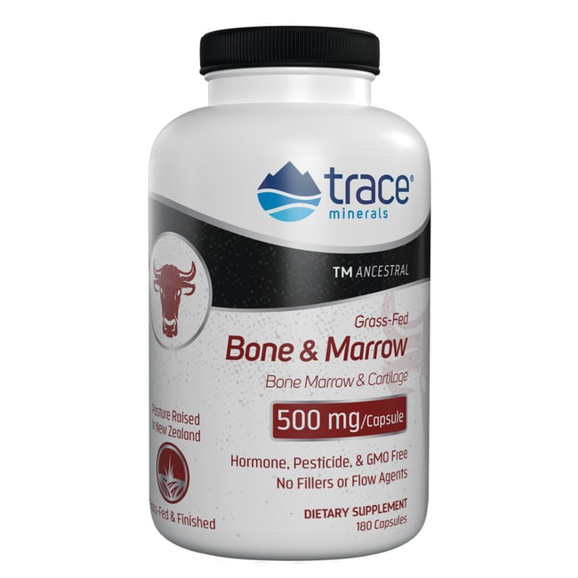Trace Minerals Grass Fed Bone & Marrow 500 мг 180 капсул