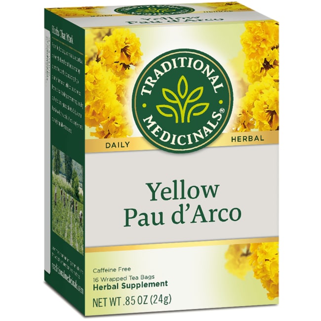 Желтый чай Pau d'Arco, 16 пакетиков Traditional Medicinals (S)