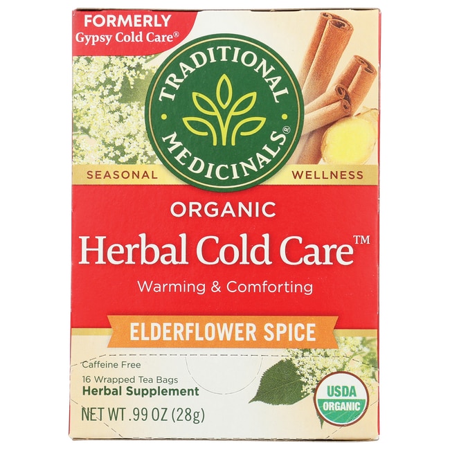 Traditional Medicinals Organic Herbal Cold Care - пряность бузины 16 Bag(S)