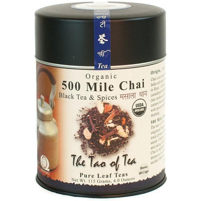 The Tao Of Tea 500 Mile Chai Black & Spices | 4 oz Can