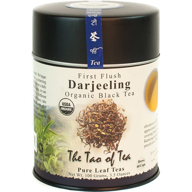 Органический черный чай Дарджилинг первого сбора The Tao Of Tea, банка 3,5 унции