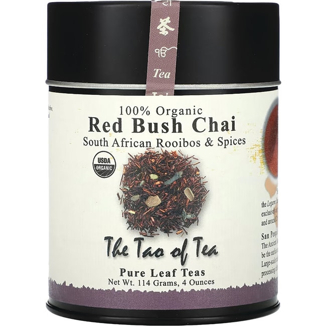 The Tao Of Tea Red Bush Chai Южноафриканский ройбуш и специи, банка 4 унции