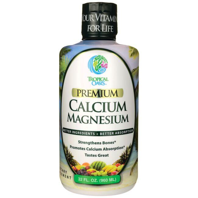 Tropical Oasis Premium Calcium Magnesium Vitamin 32 fl oz Liquid