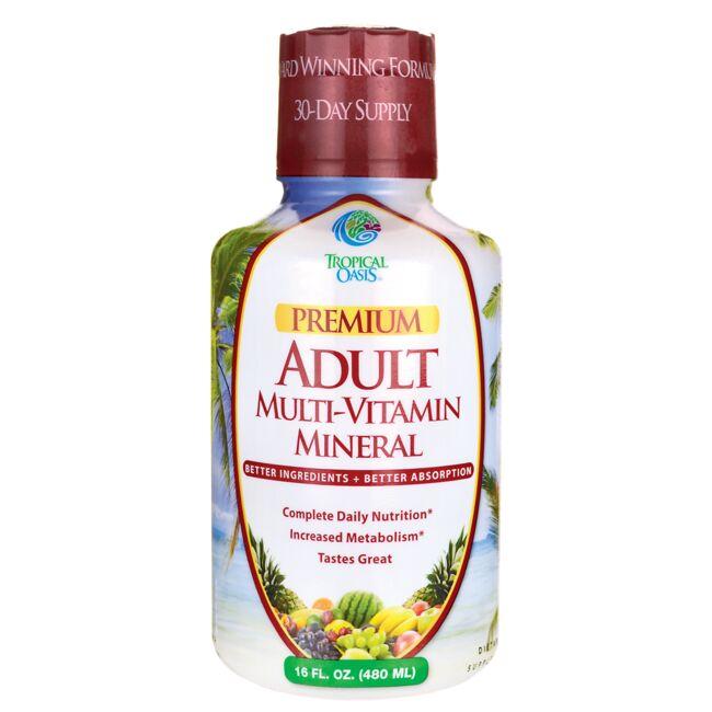 Tropical Oasis Premium Adult Multi-Vitamin Mineral 16 fl oz Liquid