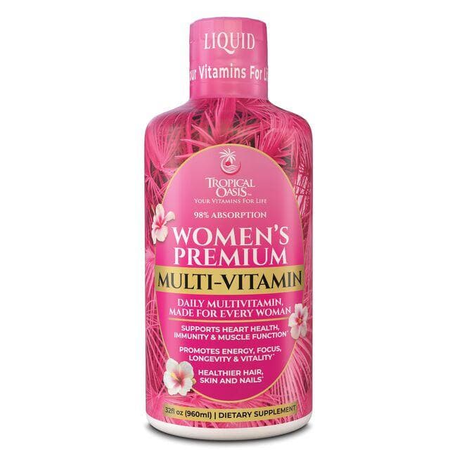 Tropical Oasis Womens Premium Multi-Vitamin - Peach Mango | 32 fl oz Liquid