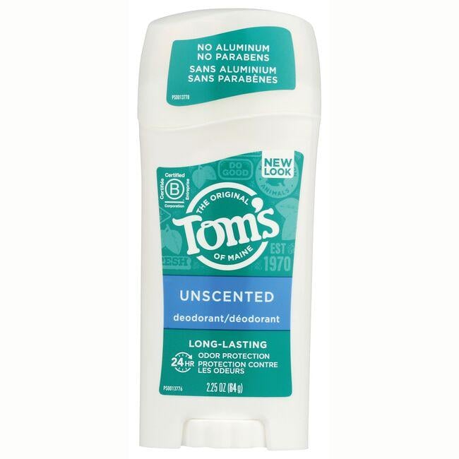 Toms of Maine Unscented Natural Long-Lasting Care Deodorant 2.25 oz Sticks