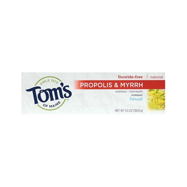 Toms of Maine Antiplaque Toothpaste with Propolis & Myrrh - Fennel 5.5 oz Paste