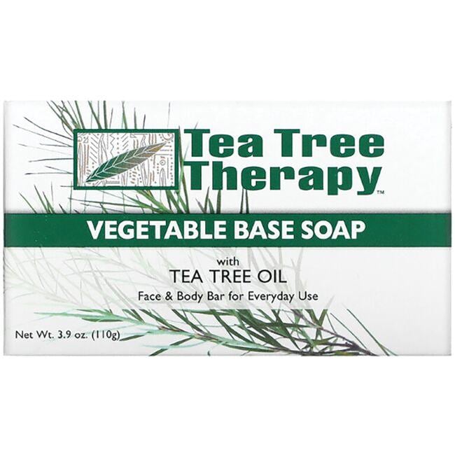 Tea Tree Therapy Vegetable Base Soap Bar with Oil 3.9 oz Bars