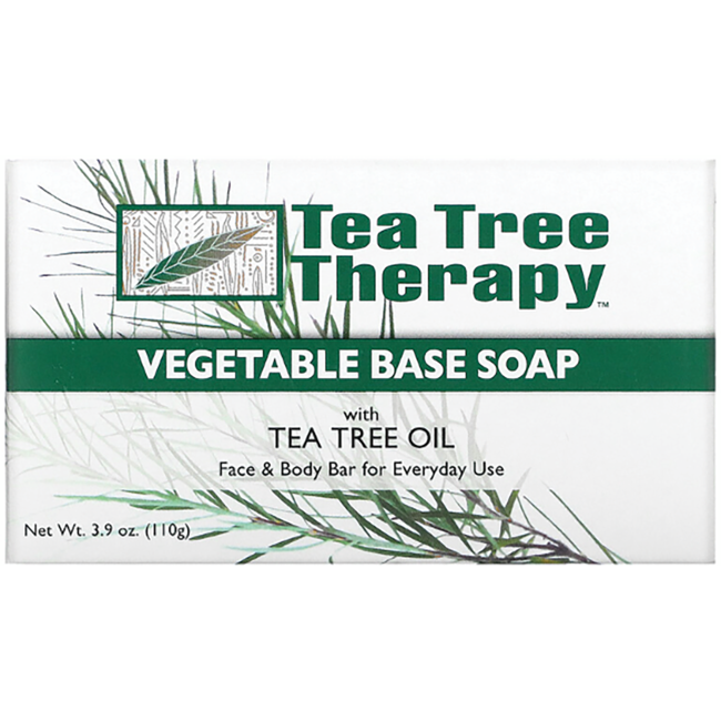 Therapy Vegetable Base Soap Bar With Tea Tree Oil 3.9 Oz Bar