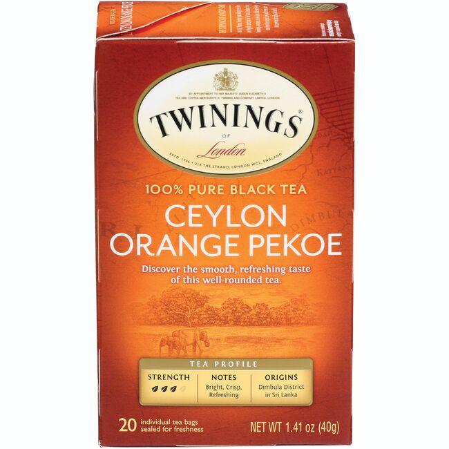 Twinings 100% Pure Black Tea Ceylon Orange Pekoe | 20 Bags