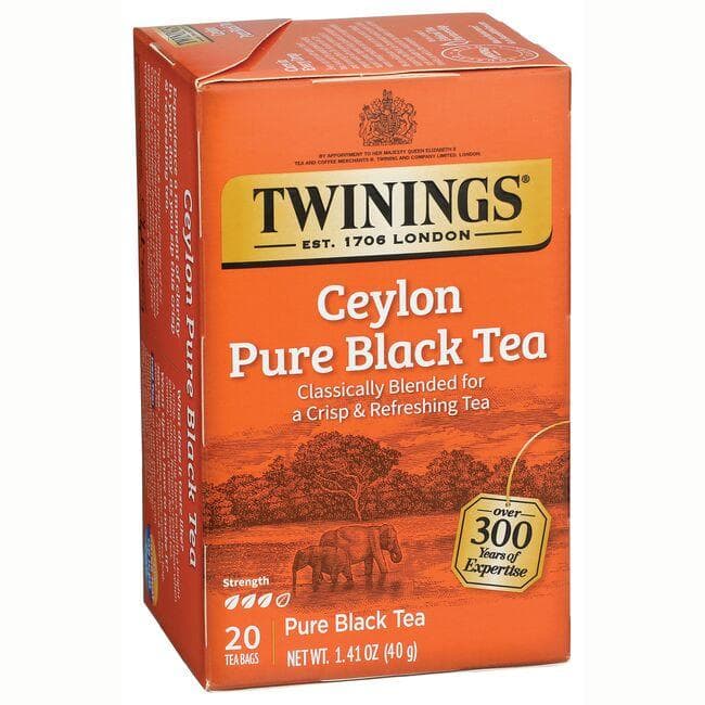 Twinings 100% Pure Black Tea Ceylon Orange Pekoe | 20 Bags