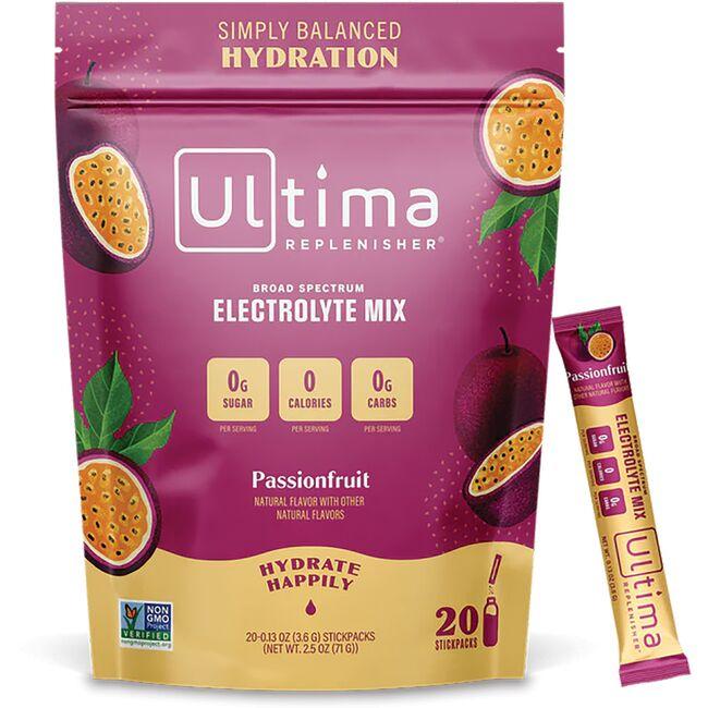 Ultima Health Products Broad Spectrum Electrolyte Mix - Passionfruit Vitamin | 20 Packets