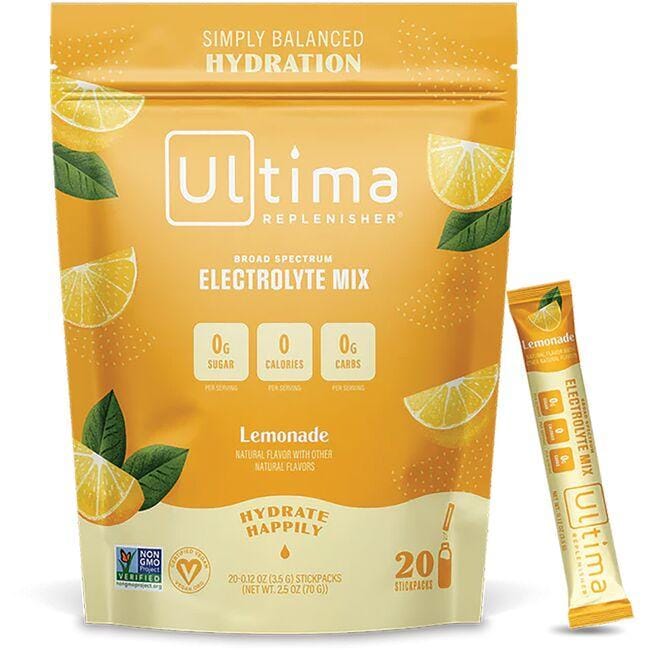Ultima Health Products Broad Spectrum Electrolyte Mix - Lemonade Vitamin | 20 Packets