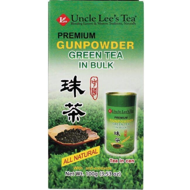 Uncle Lees Tea Premium Gunpowder Green in Bulk | 3.53 oz Powder