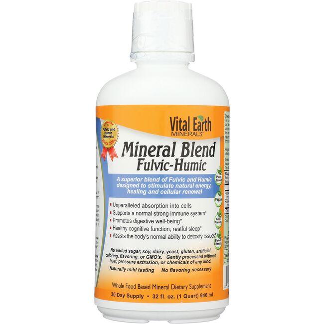 Vital Earth Minerals Mineral Blend Fulvic-Humic Vitamin 32 fl oz Liquid
