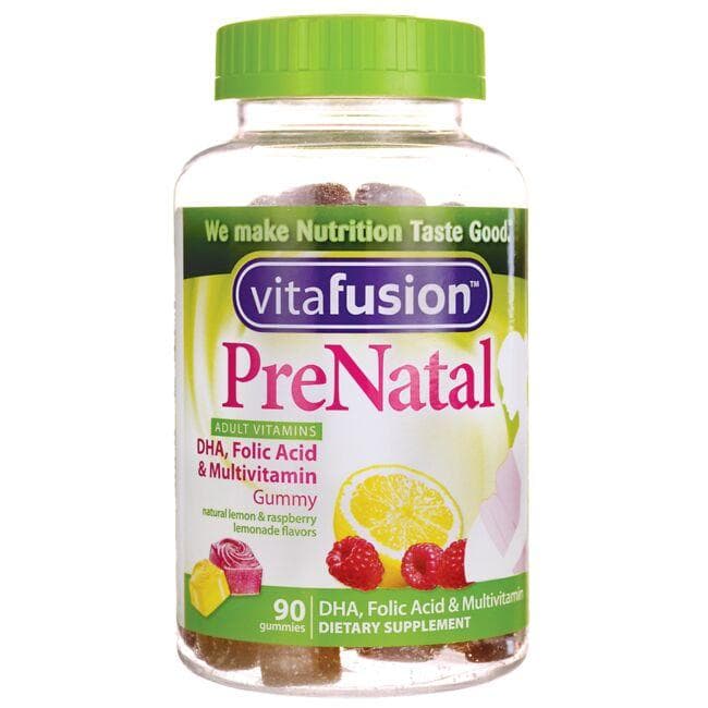 Vitafusion Prenatal - Lemon & Raspberry Lemonade Vitamin | 90 Gummies