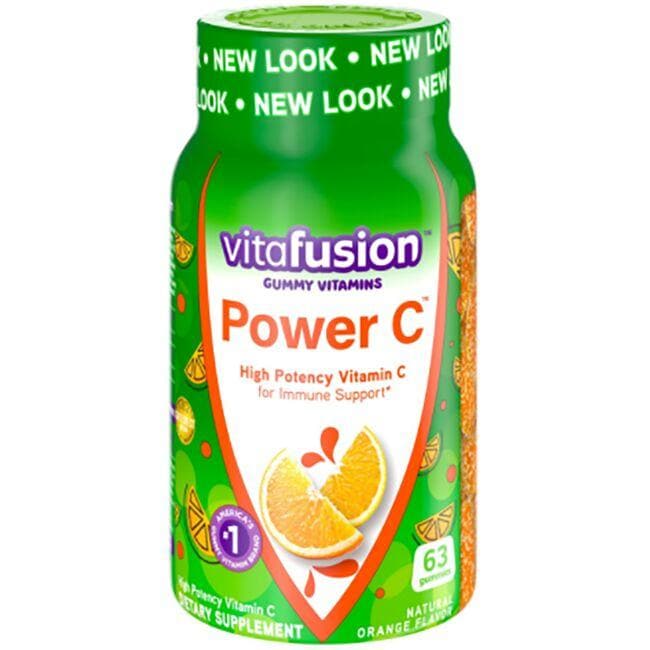 Vitafusion Power C Gummy Vitamins - Orange | 63 Gummies | Vitamin C