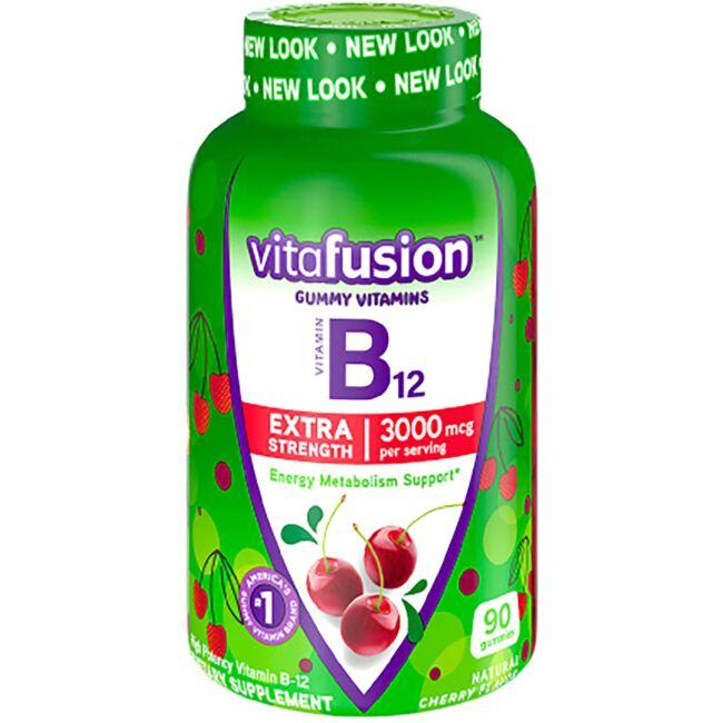 Vitafusion Extra Strength Vitamin B-12 Gummies - Cherry 3000 mcg 90 Gummies