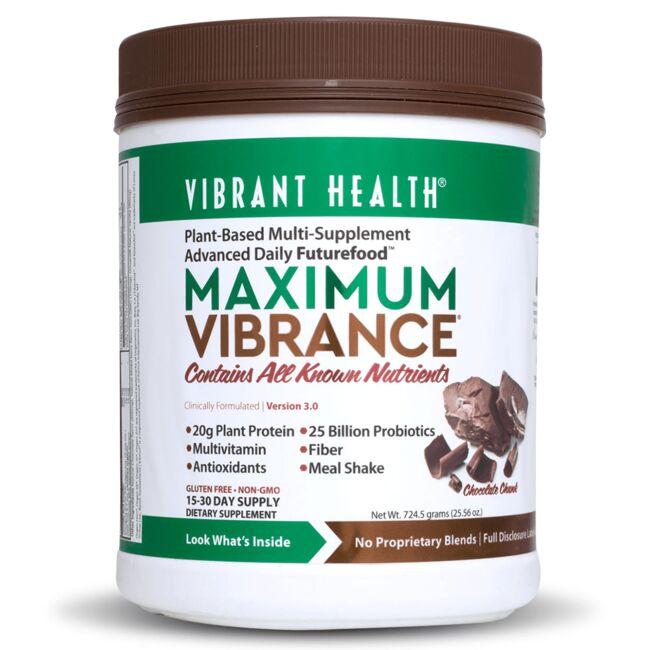 Vibrant Health Maximum Vibrance - Chocolate Chunk Supplement Vitamin | 25.28 oz Powder