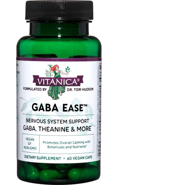 Vitanica Gaba Ease Supplement Vitamin | 60 Vegan Caps