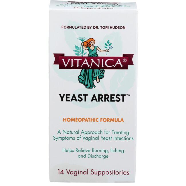 Vitanica Yeast Arrest Vaginal Suppositories 14 ct