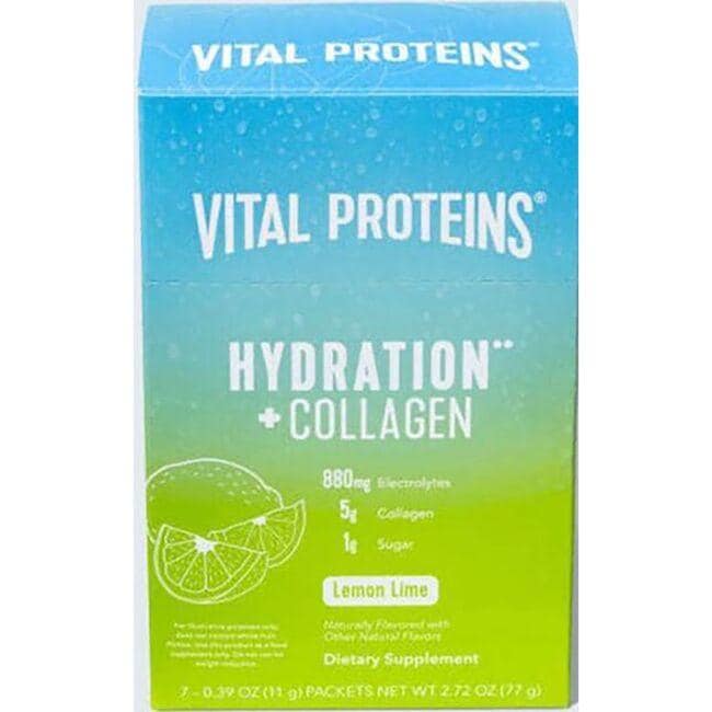 Vital Proteins Hydration + Collagen - Lemon Lime Vitamin 7 Packets