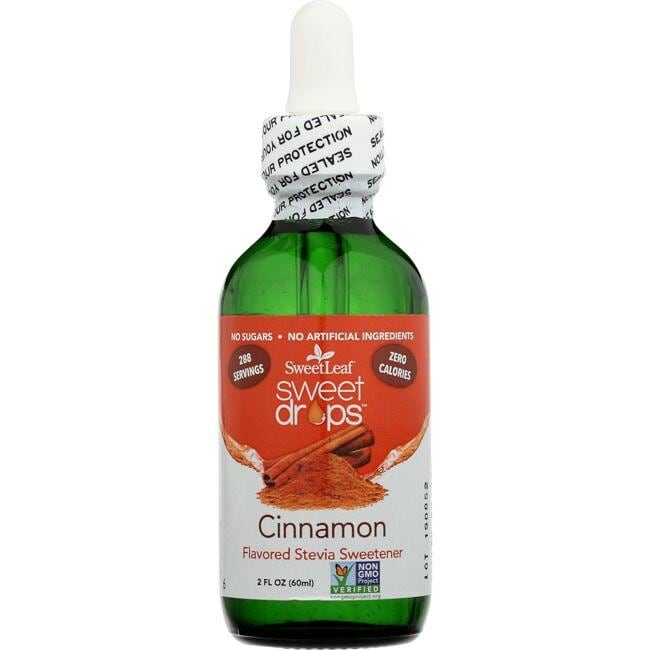Wisdom Natural Sweetleaf Sweet Drops - Cinnamon | 2 fl oz Liquid