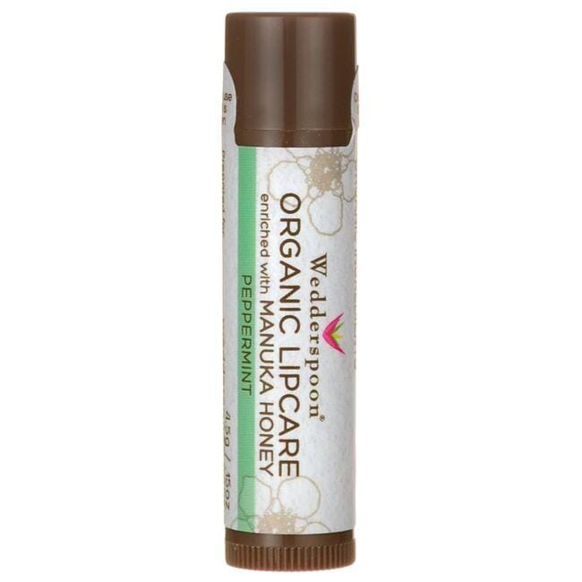 Wedderspoon Organic Lipcare Enriched With Manuka Honey - Peppermint 0.15 oz Sticks