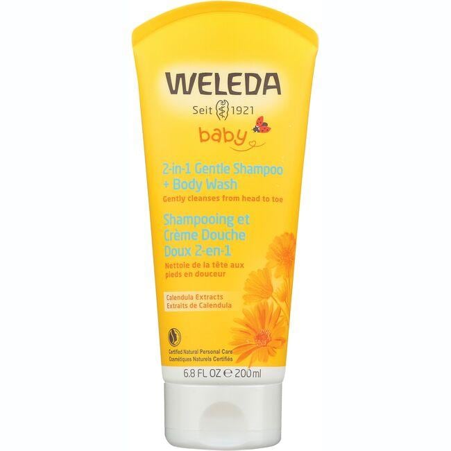 Weleda Calendula Baby Shampoo & Body Wash, 100% Certified Natural 6.8 fl oz Liquid