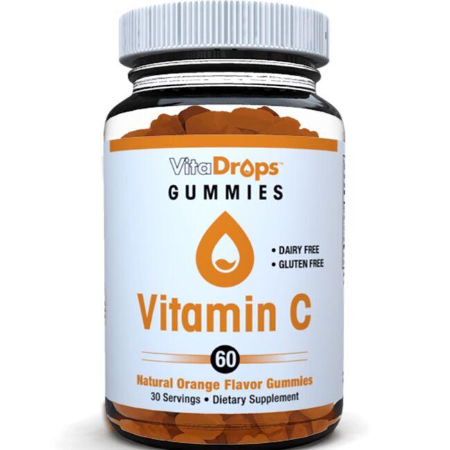 Windmill Health Products Vitadrops Vitamin C Gummy - Natural Orange | 125 mg | 60 Gummies